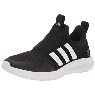 Imagem de adidas Tênis de corrida unissex infantil Activeride 2.0 esportivo sem cadarço, Preto/branco/preto, 17