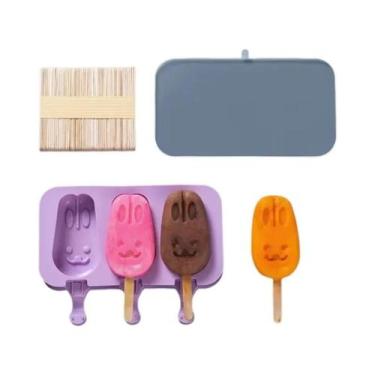 Imagem de Forma De Silicone Para Sorvete Em Estilo Cartoon, Moldes Para Picolé D