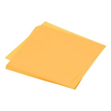 Imagem de 25 folhas de papel origami dupla face amarelo 14 x 14 cm folha quadrada para projetos de arte, iniciantes, decoração de presentes