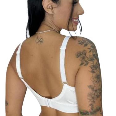 Imagem de Sutiã com Reforço Soutien Reforçado Renda com fecho Kit c/ 3 - Miamore