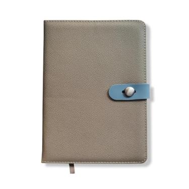 Imagem de Fina Ideia - Caderneta A5 Bege fecho frente pautado