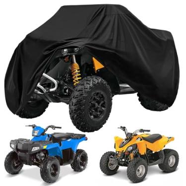 Imagem de Capa pequena para quadriciclo YONQIFON impermeável resistente à prova de vento Youth Quad Covers, proteção para todos os climas, capas de 4 rodas adequadas para Kawasaki, Tao Tao, Honda, Polaris