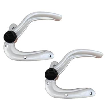 Imagem de YsXoWiui Cadeiras de Escritório de Substituição, Apoios de Braço Ajustáveis ​​com Almofadas, Braços Ajustáveis ​​reforçados, Braços para Cadeiras de Escritório, ARGENTE, Tamanho real