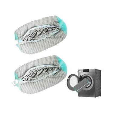 Imagem de Saco De Lavagem Para Tênis Para Máquina De Lavar, Saco Para Chinelos E