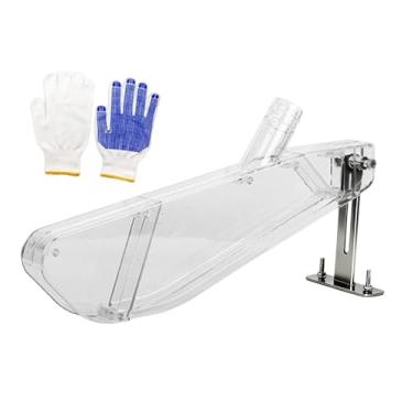 Imagem de Bothyi Protetor de mesa para serra circular, capa protetora contra poeira para trabalhos em madeira, acessórios de montagem, evita a dispersão de detritos,