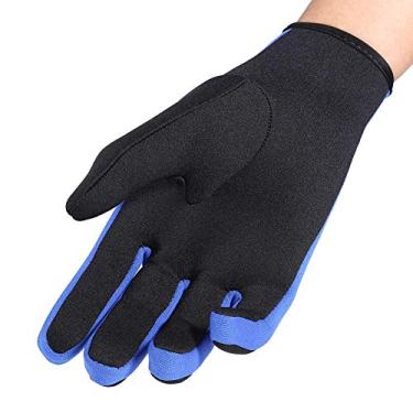Imagem de Aoresac Neoprene, Natação de Inverno, Luvas de Mergulho Com Fecho Elástico Pulso para Esportes Aquáticos, Rafting, Canoagem, Proteção contra águas-vivas, Pólipos, etc. (L)