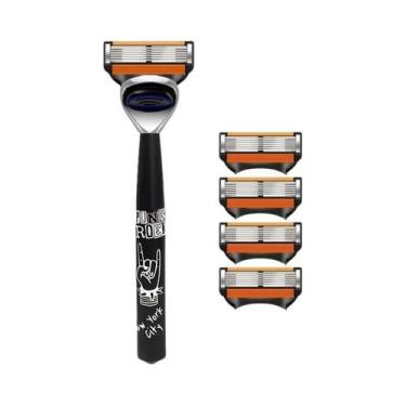 Imagem de Navalha De Segurança Masculina De Alta Qualidade, Aço Inoxidável De 6 