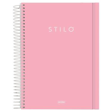 Imagem de Caderno Universitário 1M PP 80F Stilo Rosa Pastel 6886277 - Jandaia