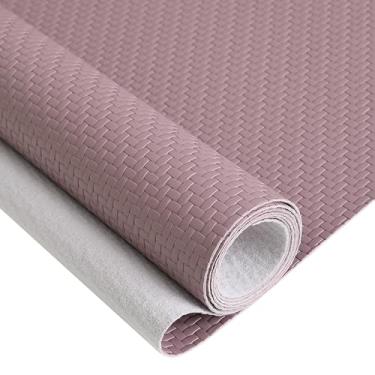 Imagem de Tecido de vinil marinho, estofamento de couro sintético, assentos de carro, sofás e cadeiras (um pouco de roxo, pré-cortado 183 cm x 137 cm)