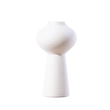 Imagem de Vaso de cerâmica simples e moderno, arranjos de flores para casa, decorações de mesa de hotel, móveis retrô para TV (B)