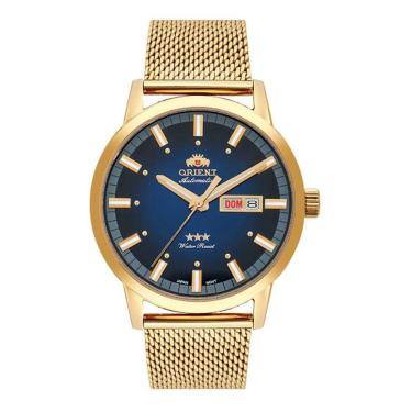 Imagem de Relógio Orient Masculino Automatico Dourado 469Gp085f D1kx