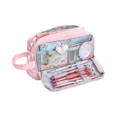 Imagem de Estojo De Papelaria Multifuncional Em Formato De Barco De Grande Capac