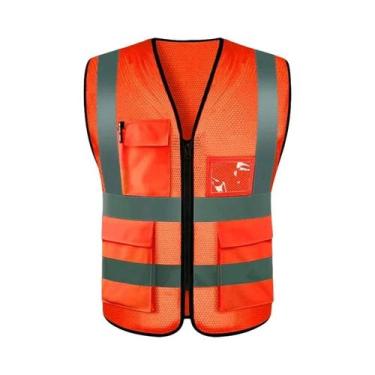 Imagem de Colete De Segurança Refletivo Ajustável De Alta Visibilidade Para Corr