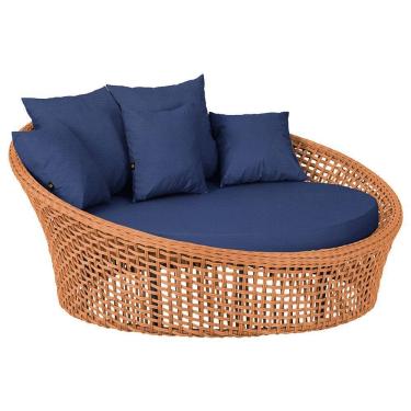 Imagem de Chaise Hungria Pintura Preta Corda Náutica E10 Trama Terra Cota