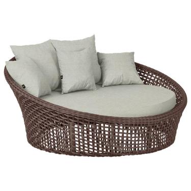 Imagem de Chaise Hungria Pintura Fendi Corda Náutica E3 Trama Original Marrom