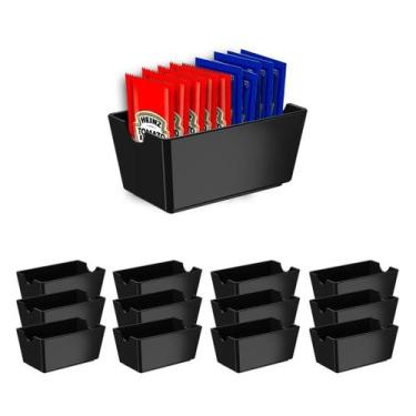 Imagem de Kit 12 Porta Saches Ketchup Maionese Açúcar Coza Uno