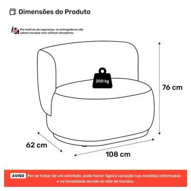 Imagem de Namoradeira Com Puff Orgânico Molly 02 Lugares Bouclê Rosé - Desk Design