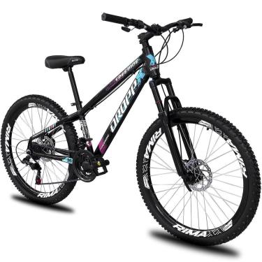 Imagem de Bicicleta aro 26 Dropp Freeride Alumínio 21 Vel Marchas Câmbios Shimano Freios a disco-Unissex