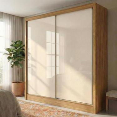 Imagem de Guarda-roupa Solteiro 2 Portas de Correr e 2 Gavetas Peônia Yescasa Ci