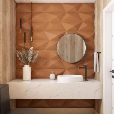 Imagem de Placa decorativa 3D Poliestireno Trapézio - CASA3D DECORACOES
