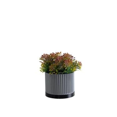 Imagem de Cachepot Cascata P - Realce - Galanta, Prata/Preto