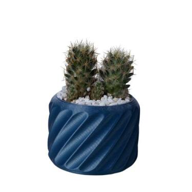 Imagem de Cachepot Mesclado Mini - Adornos - Galanta, Azul Cobalto