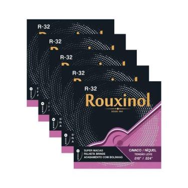 Imagem de Kit 5 Encordoamento Cavaquinho Tensão Leve 0.24 R32 Rouxinol PRR32L