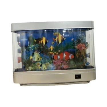 Imagem de Luminária Noturna Para Aquário De Peixes Tropicais Com Sensor De Movim