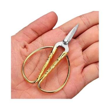 Imagem de Tesoura De Costura Vintage Retrô Em Aço Inoxidável Durável Para Tecido