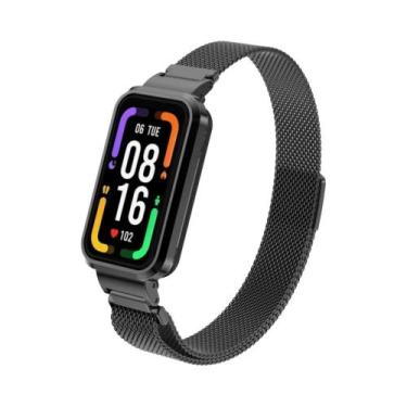 Imagem de Pulseira Magnética De Metal Redmi Band pro Milan Com Proteção Em Peça 