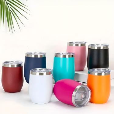 Imagem de Mini Copo Térmico Café Chá Antivazamento Inox Chopp preto