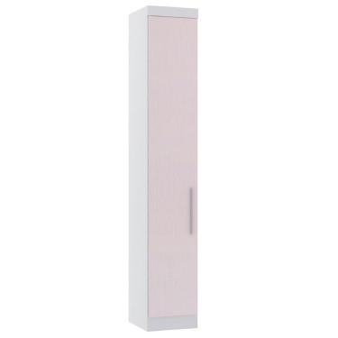 Imagem de Guarda Roupa Modulado 38cm 1 Porta Alpes Luciane Móveis Branco Pf-rosa Pf