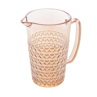 Imagem de Jarra de Vidro Coração Âmbar Metalizado 1 Litro Lyor