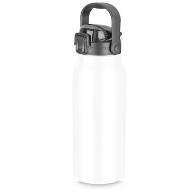 Imagem de Garrafa Litrão Com Alça E Bico 1,5l Em Aço Inox Branca