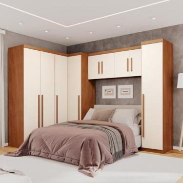 Imagem de Guarda-roupa Modulado 5 Peças 9 Portas 3 Gavetas Texas - Benetil Móvei