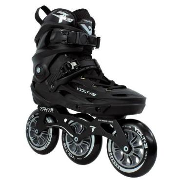 Imagem de Patins freestyle traxart volt+ 3 preto - 110mm abec-9 cromo, Preto, 41