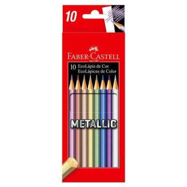 Imagem de EcoLápis de Cor Metallic - 10 Cores - Faber Castell