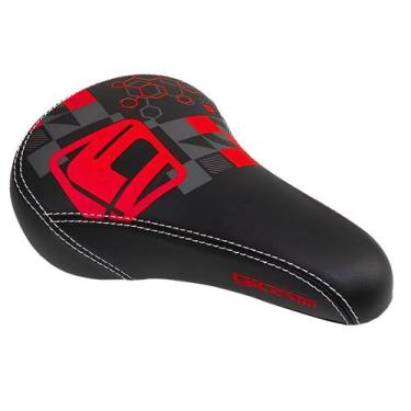 Imagem de Selim Banco Giosbr Gl-1300 Freeride Bmx Preto e Vermelho