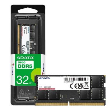 Imagem de Memória Ram Para Notebook Adata Premier 32GB 1x32GB DDR5 5600MHz PC5 4