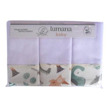 Imagem de Kit Fraldas 03 Peças Barra De Tecido Luxo Pinte E Borde Tamanho 70Cm X