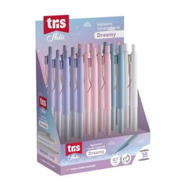 Imagem de Lapiseira Tris Holic Dreamy 0,7 mm - Cores Pastéis, Lilas