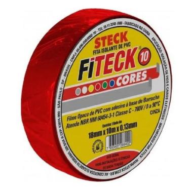 Imagem de FITA ISOLANTE STECK 10m VERMELHO - SFT1310VM - 3M