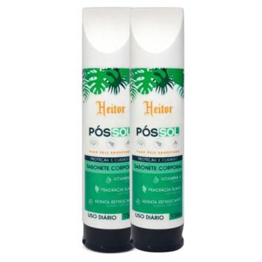 Imagem de 2 Sabonete Liquido Pós-Sol Heitor Hidrata e Refresca 150ml