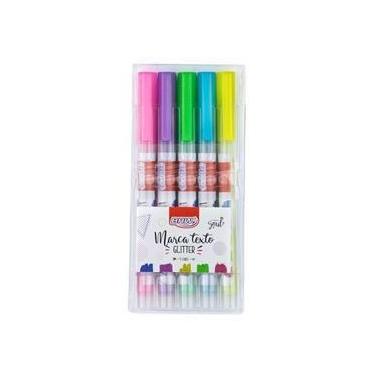 Imagem de Marca Texto com Glitter - 5 Cores BRW