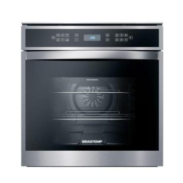 Imagem de Forno de Embutir Brastemp Elétrico 84L Meat Control BOT84AR, Prata, 22