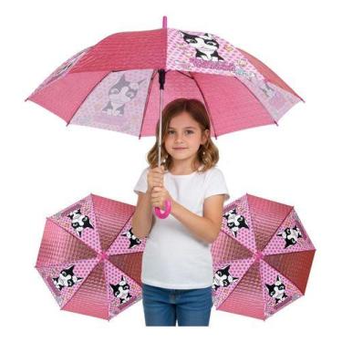 Imagem de Guarda-chuva Infantil Rebecca Bonbon Com Apito Automático -, Rosa