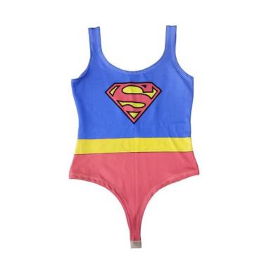 Imagem de Body Maio Para Praia Superman Supergirl Personalizado Adulto BM - Belo