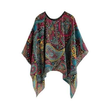 Imagem de Xale De Seda Quadrado De 110cm Para O Verão, Moda Feminina, Estampa, P