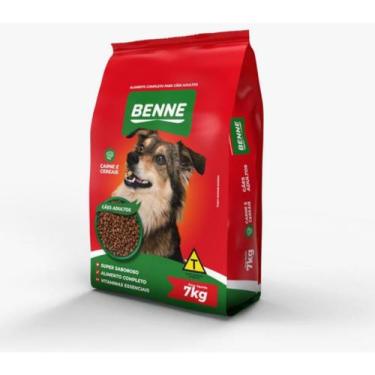 Imagem de Ração Para Cães Adultos Benne Original Sabor Carne e Cereais 7 Kg
