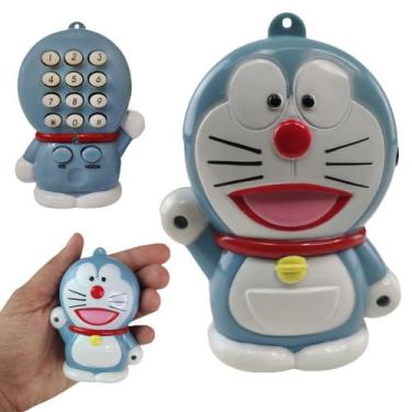 Imagem de Telefone Fixo Doraemon Mesa C Headset Microfone Flexivel Anime Colecio
